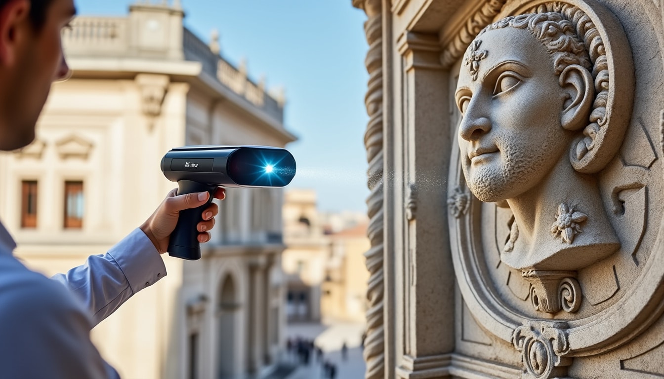 découvrez comment le scanner 3d portable révolutionne la numérisation du patrimoine architectural en offrant une capture précise et rapide des monuments historiques.