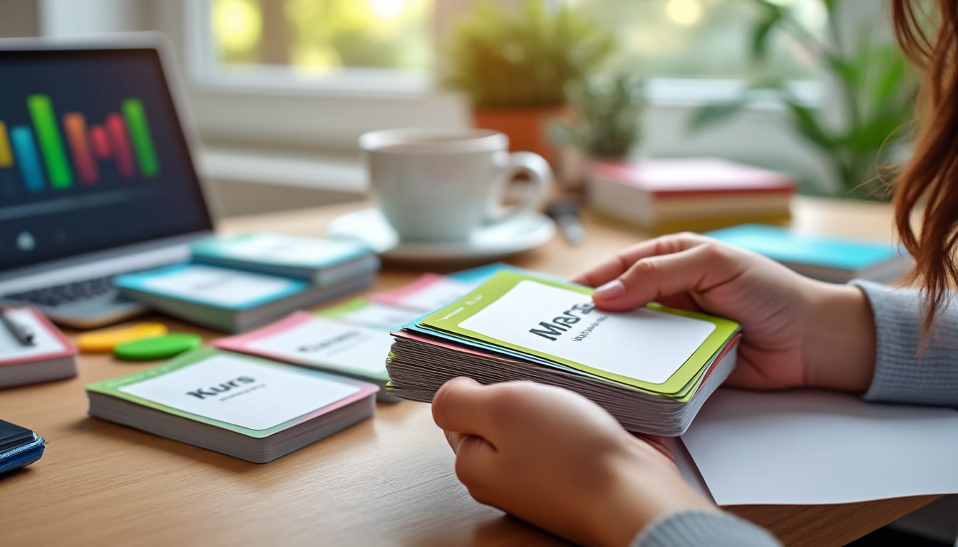 découvrez comment les flashcards améliorent l'efficacité de la répétition espacée pour mieux mémoriser et assimiler les notions importantes.