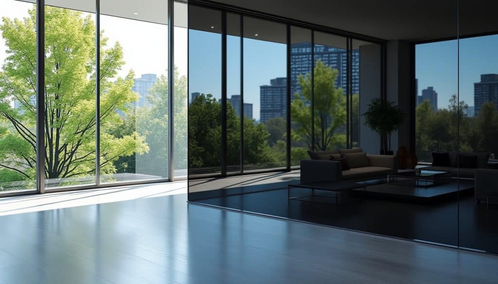 découvrez comment le smart glass s'assombrit automatiquement pour garantir votre confidentialité et protéger votre intimité dans tous vos espaces.