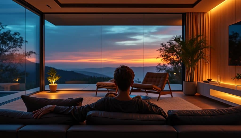 découvrez comment l’intelligence ambiante ajuste automatiquement l’éclairage de votre maison pour créer une atmosphère adaptée à votre humeur.